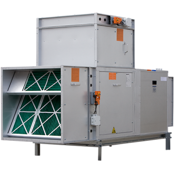 GC+ luchtverwarmer met centrifugaal ventilator