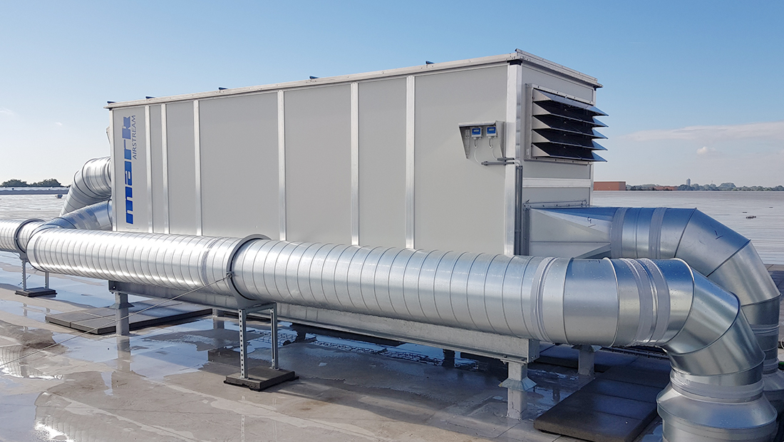 De Mark AIRSTREAM en AHU luchtgroepen worden standaard Plug & Play geleverd. De regeling wordt projectmatig geprogrammeerd.