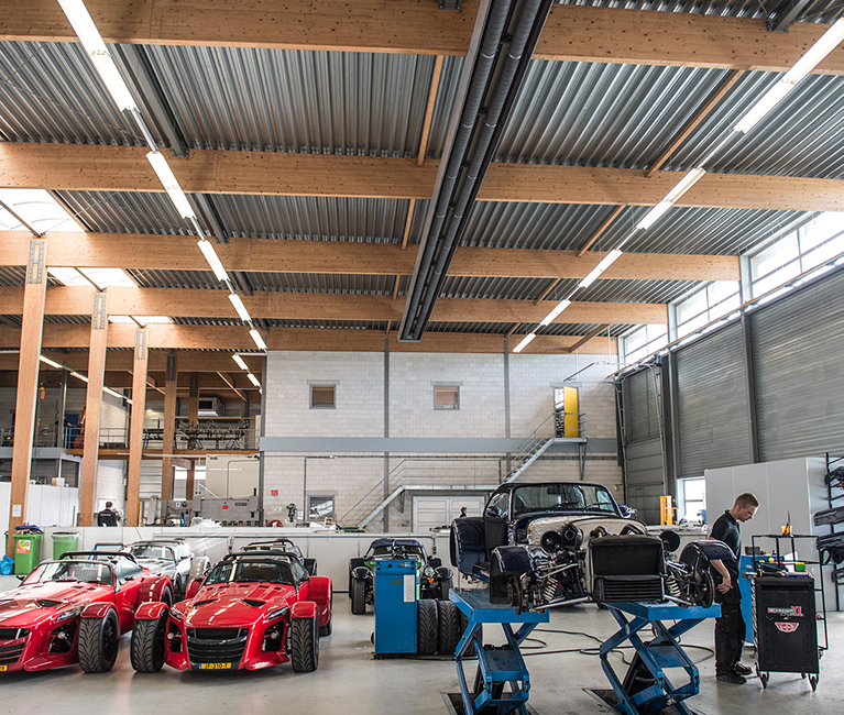 Heating workspaces and areas with infrared heating
