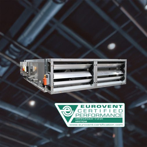FlatLine LW ceiling heat recovery units now also Eurovent certified!