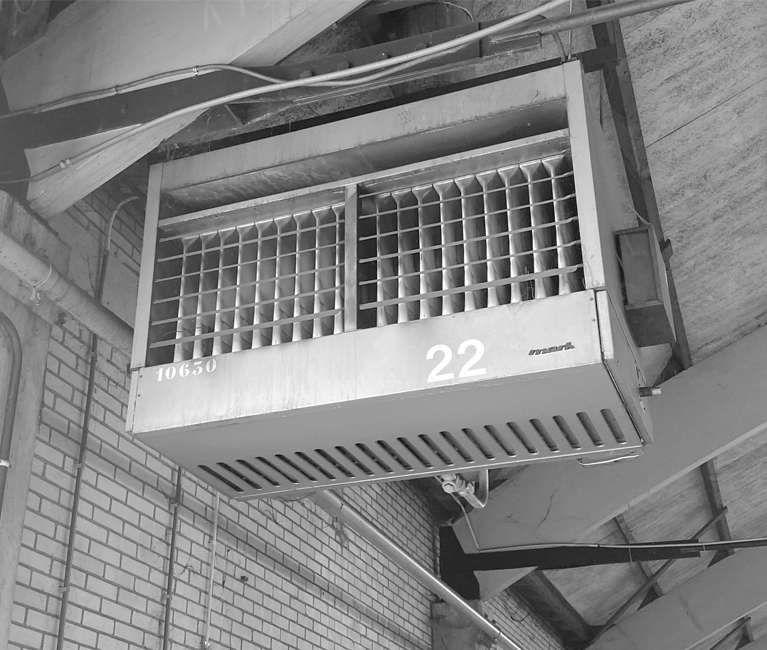 1965: Production of suspended air heaters