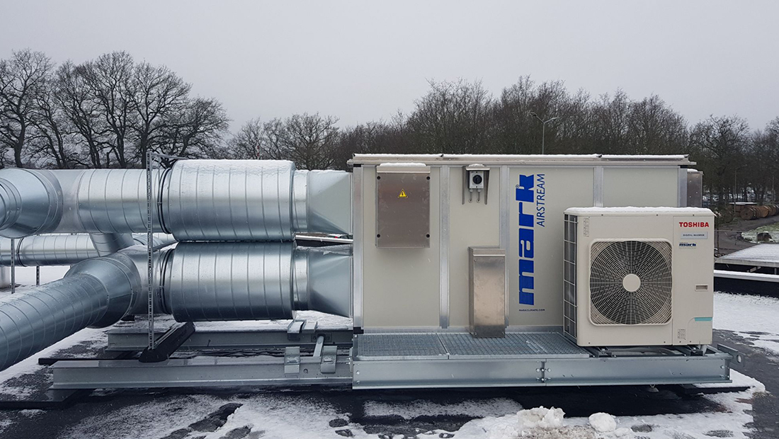 Mark Airstream HRV units can also be supplied with an integrated heat pump