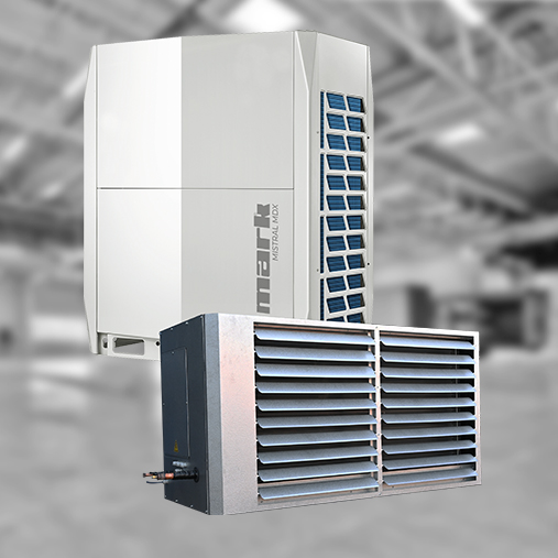The Mark MISTRAL MDX is a VRF system, which is specially developed for energy-efficient heating and cooling of large spaces.