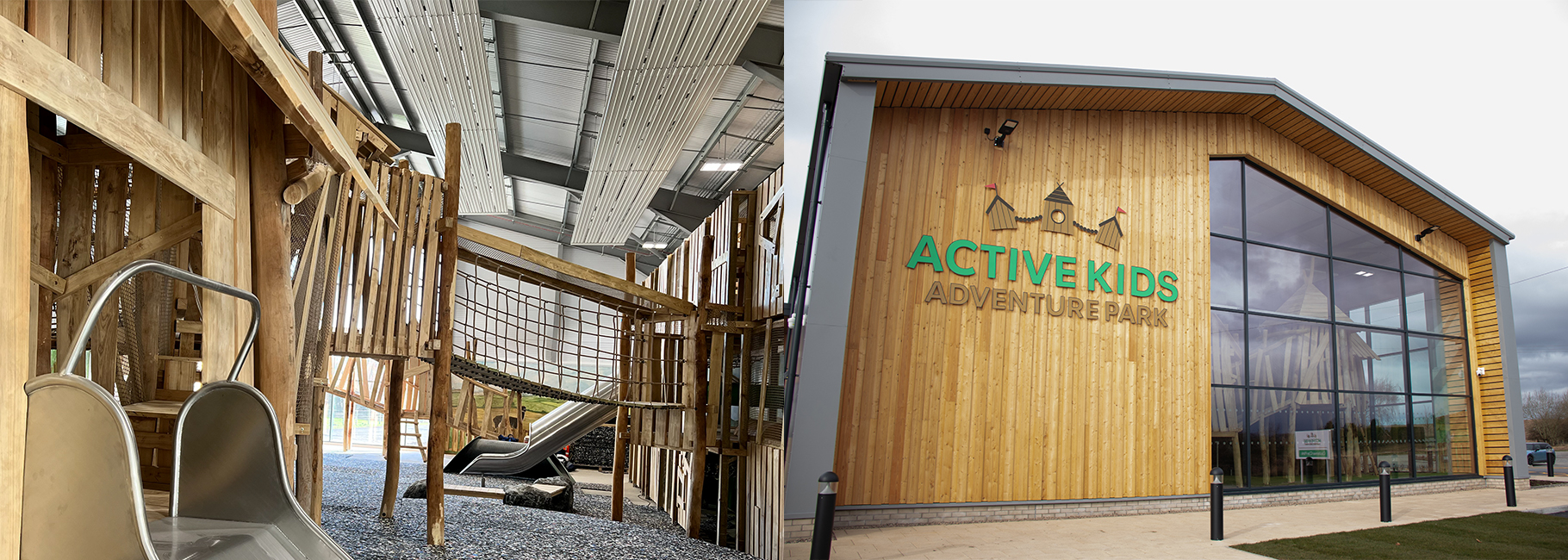 Indoor Playground heated with Mark radiant panels