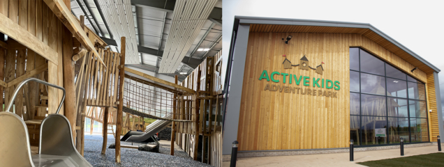 Indoor Playground heated with Mark radiant panels