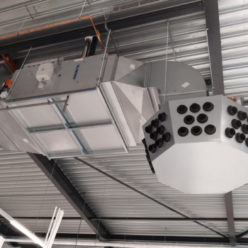 Gas-fired air heaters for DIY store