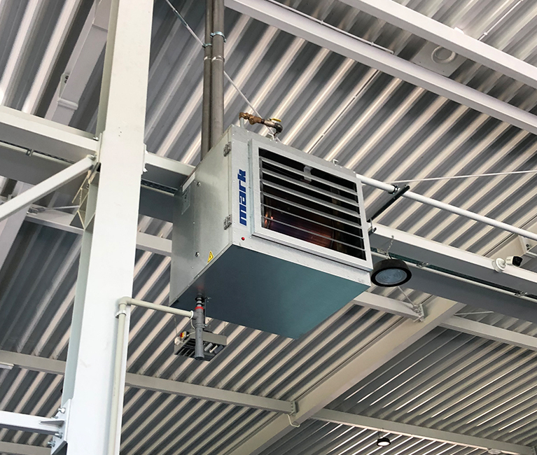 What is hot air heating?