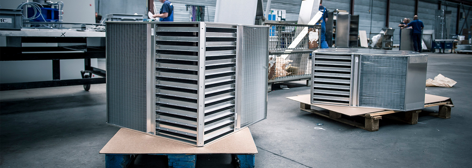 counterflow heat exchangers in factory