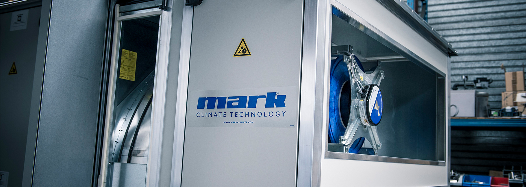 Close-up Mark Airstream heat recovery unit