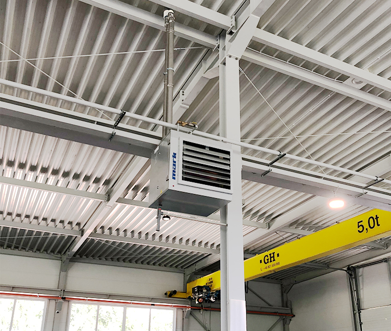 Environmentally friendly heating with the high efficiency air heater from Mark