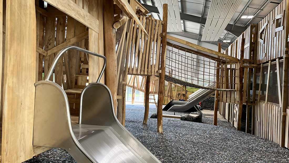 Indoor Playground heated with Mark radiant panels